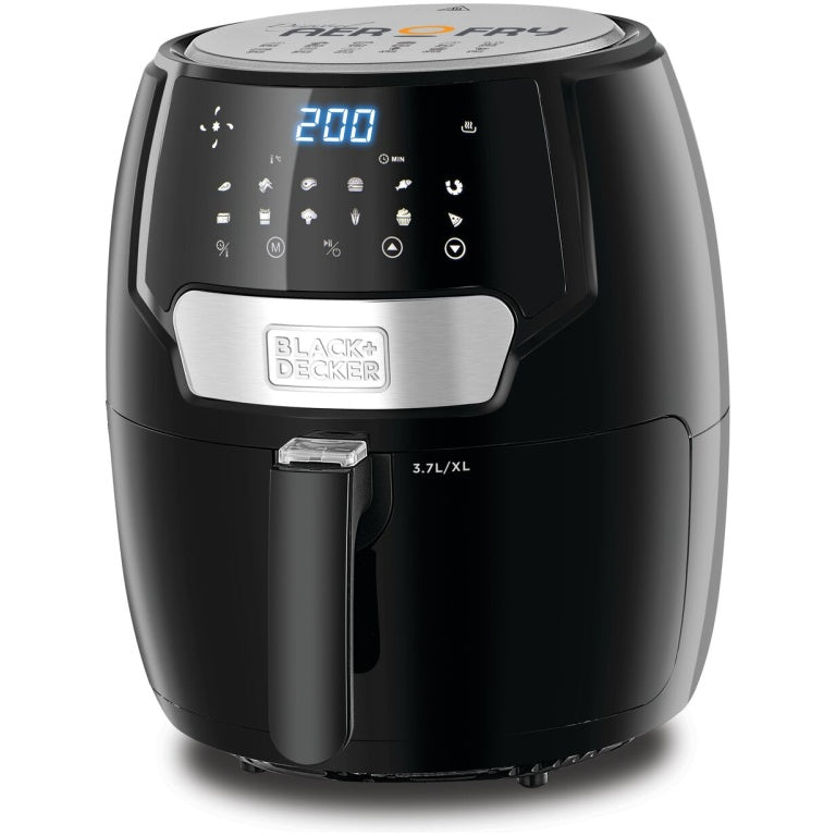 Black+Decker Digital Aerofry Air Fryer, 1500 Watt, 4 Liters – AF4037 Black+Decker Digital Aerofry Air Fryer, 1500 Watt, 4 Liters – AF4037